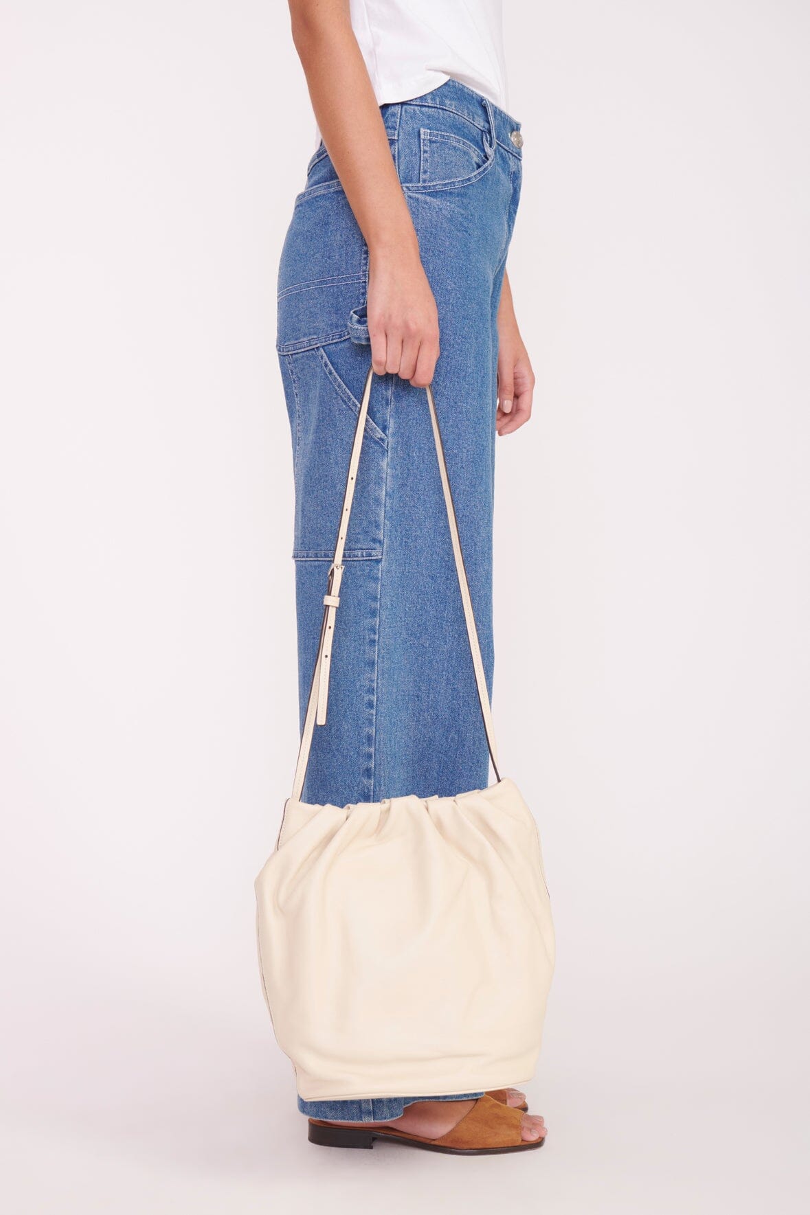 Staud leather bucket discount bag