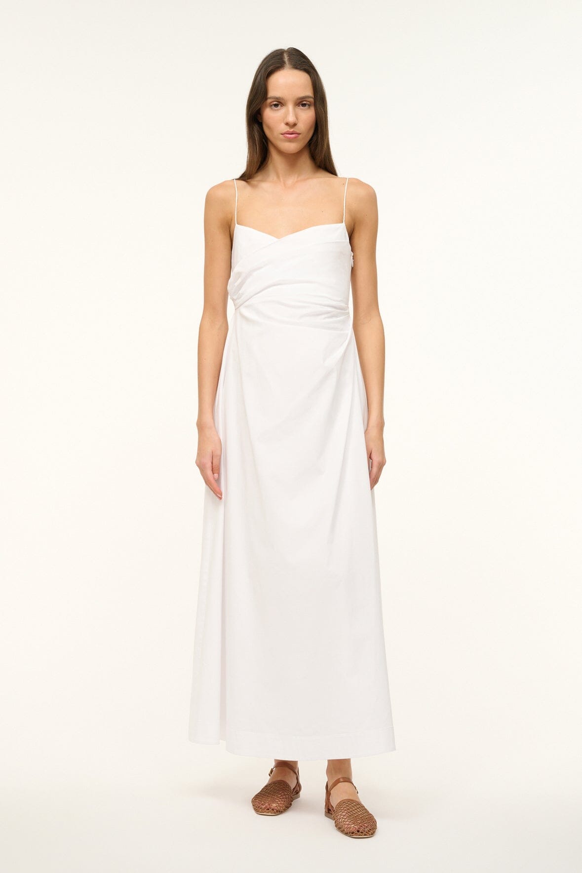 STAUD Bella mini dress - White