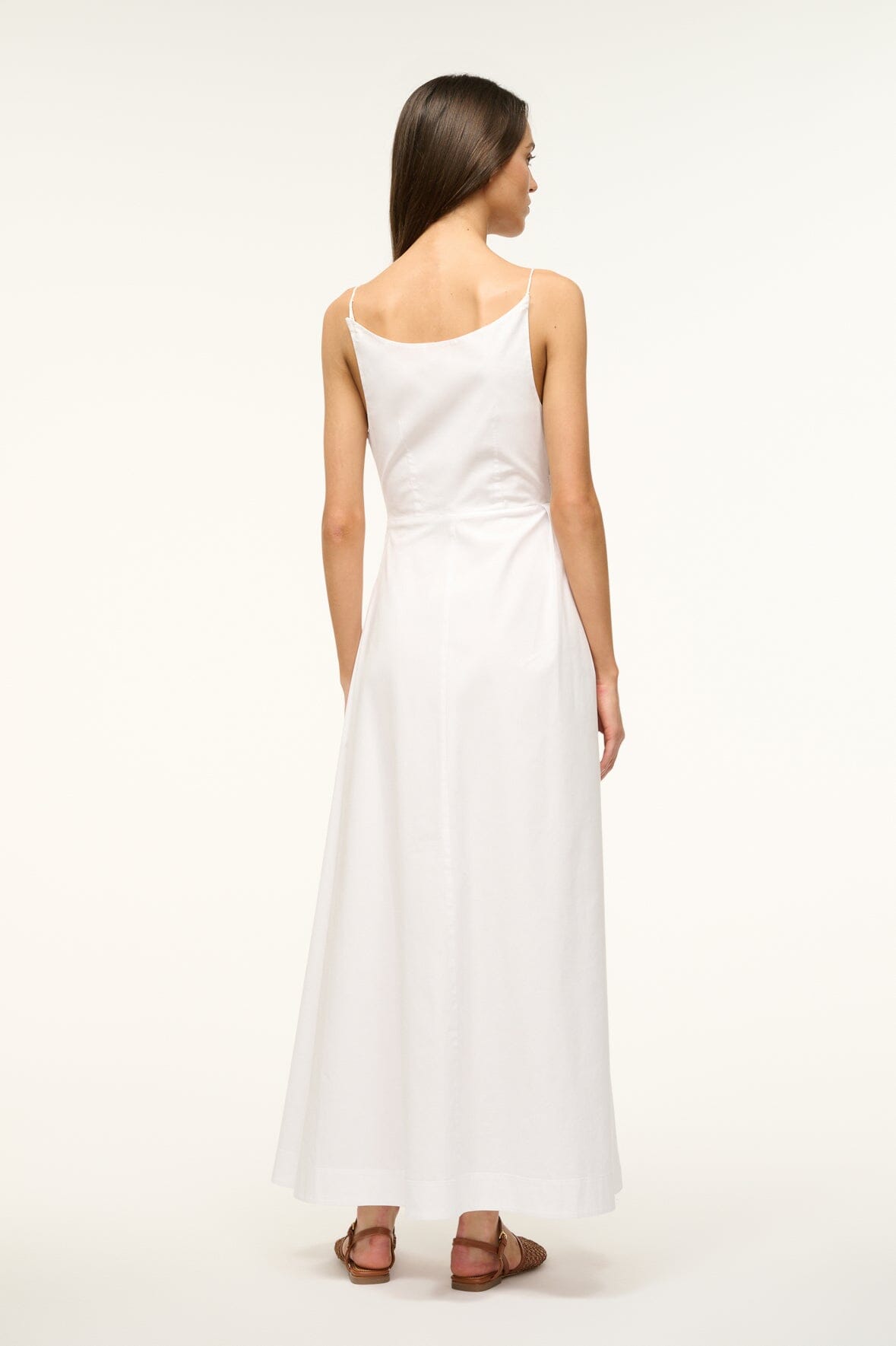 Image SARAH DRESS | WHITE 4 of 5 and Clicking this image will trigger a zoom pop-up