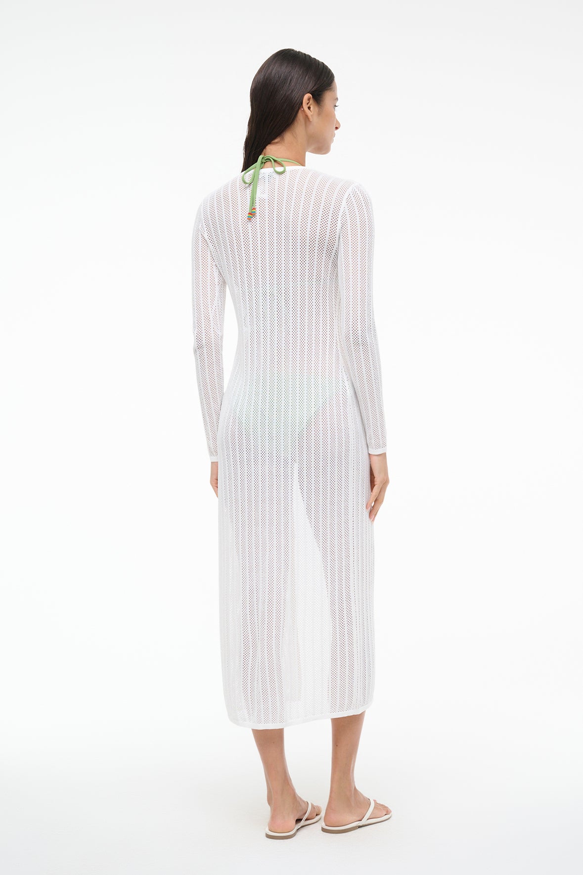 Image SHOKO COVERUP DRESS | IVORY 6 of 7 and Clicking this image will trigger a zoom pop-up