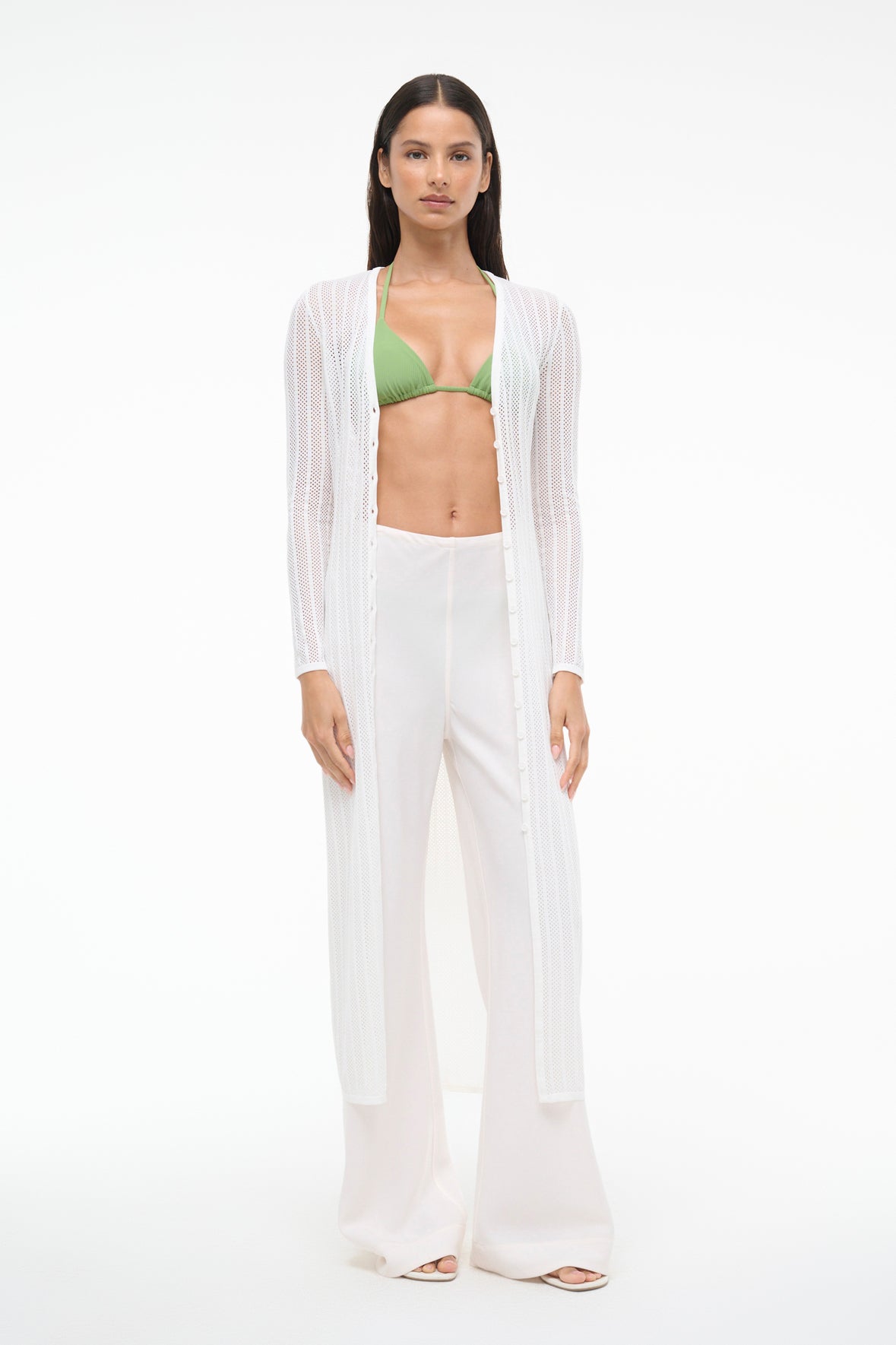Image SHOKO COVERUP DRESS | IVORY 4 of 7 and Clicking this image will trigger a zoom pop-up