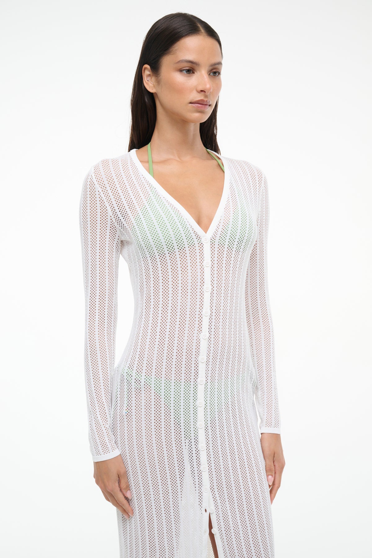 Image SHOKO COVERUP DRESS | IVORY 5 of 7 and Clicking this image will trigger a zoom pop-up
