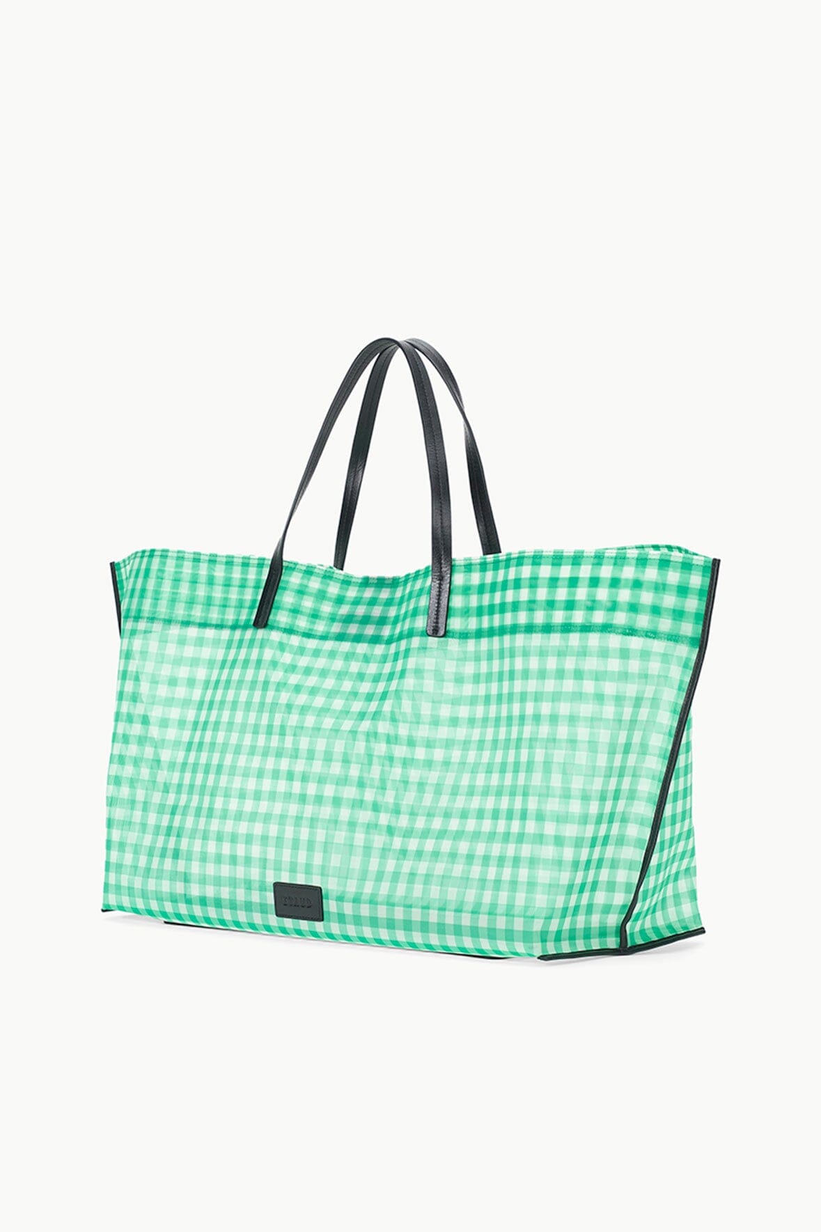 Image CHRISTOS LARGE MESH TOTE | JADE GINGHAM 2 of 9 and Clicking this image will trigger a zoom pop-up