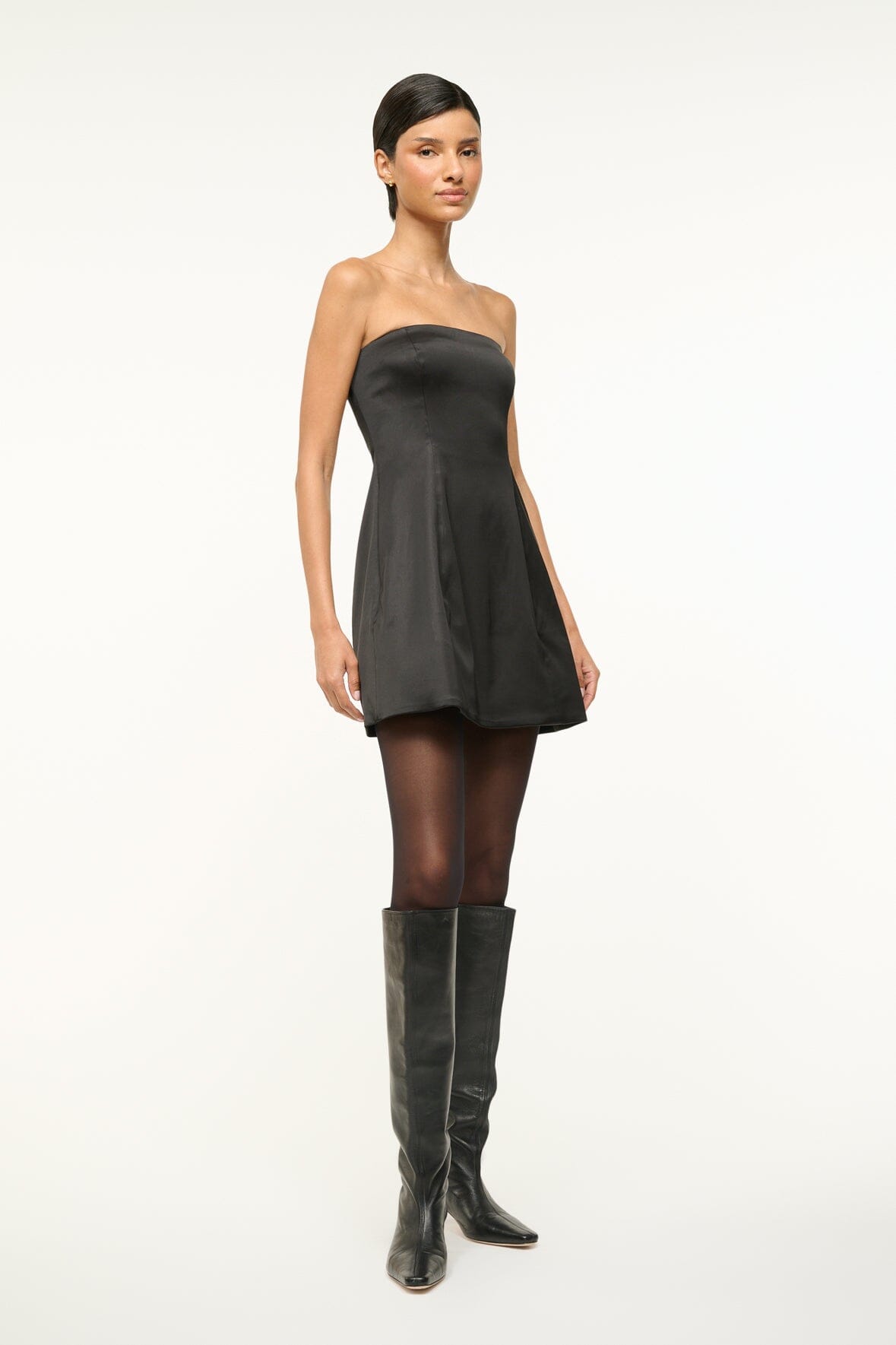 Image SILVIA DRESS | BLACK 2 of 5 and Clicking this image will trigger a zoom pop-up