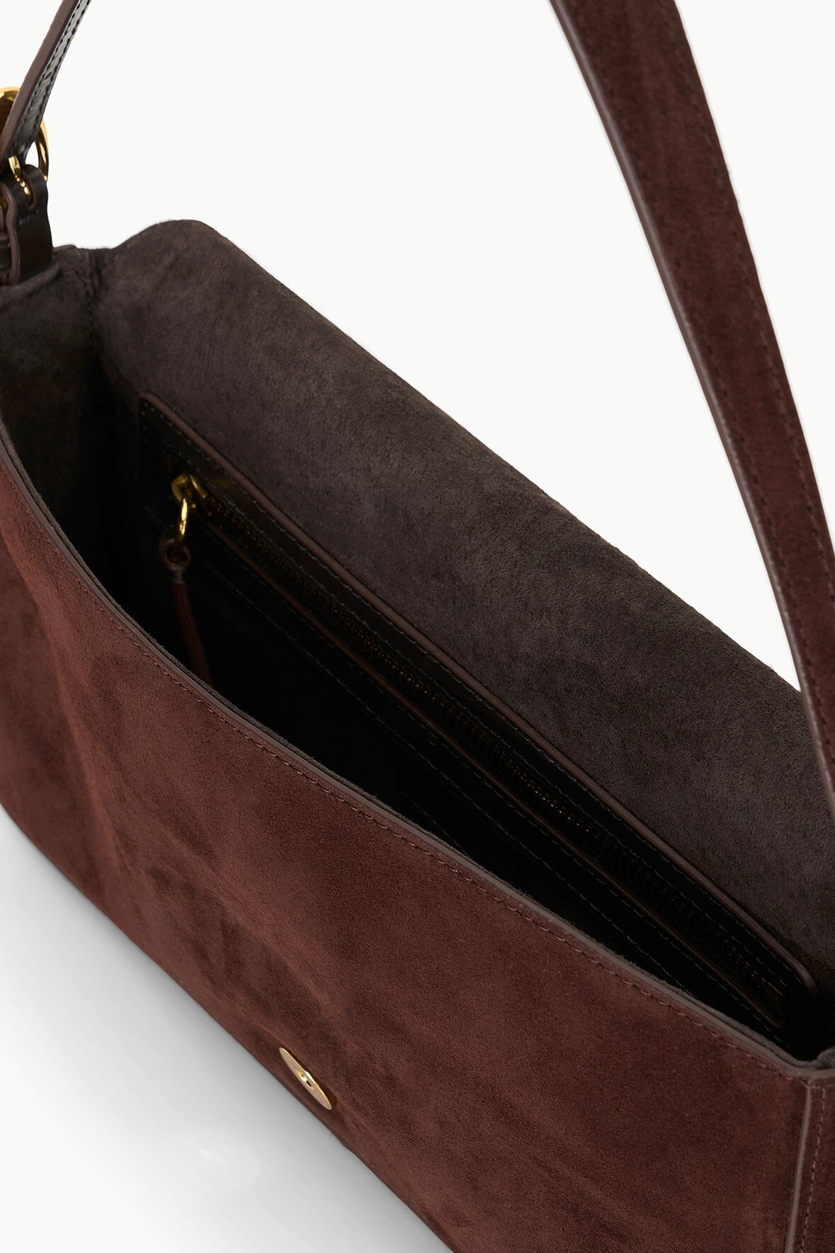 Image HARLOW BAG | MAHOGANY SUEDE 5 of 6 and Clicking this image will trigger a zoom pop-up