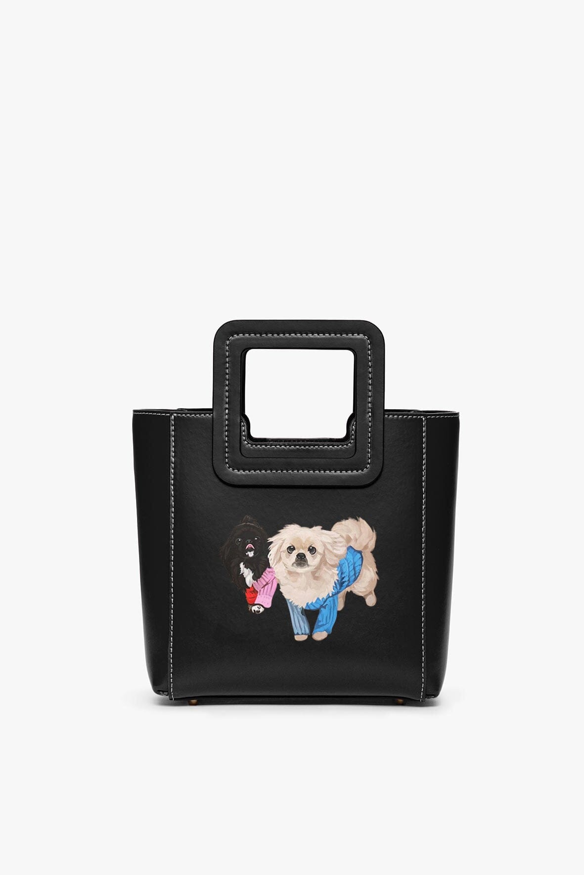【関税込み】Staud ブラック ミニ Shirley レザー バッグ CUSTOM MINI SHIRLEY LEATHER BAG BLACK