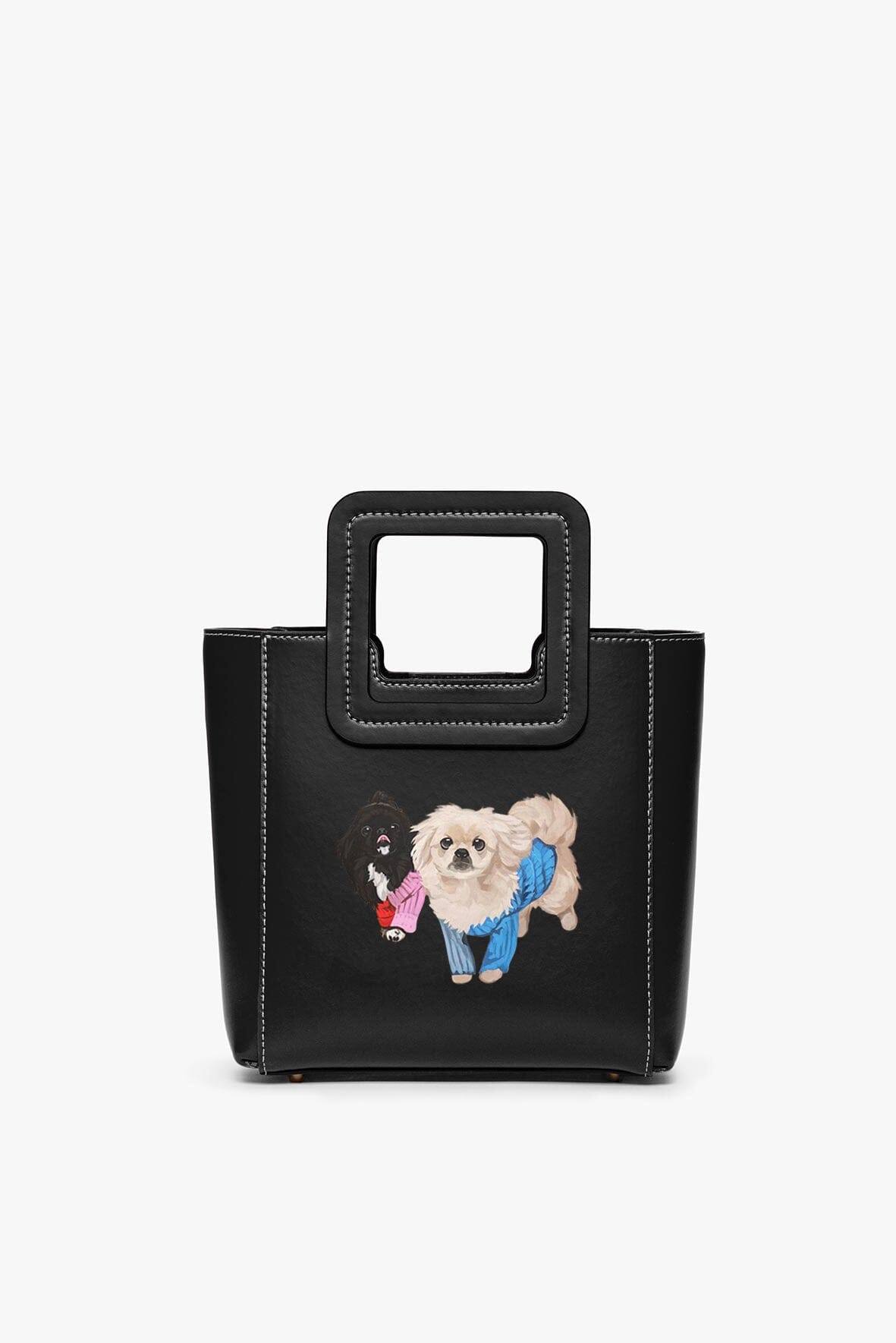 Image CUSTOM MINI SHIRLEY LEATHER BAG | BLACK 2 of 7 and Clicking this image will trigger a zoom pop-up