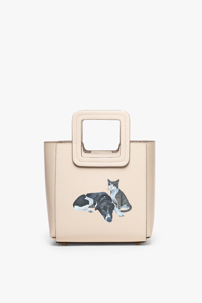 CUSTOM MINI SHIRLEY LEATHER BAG CREAM
