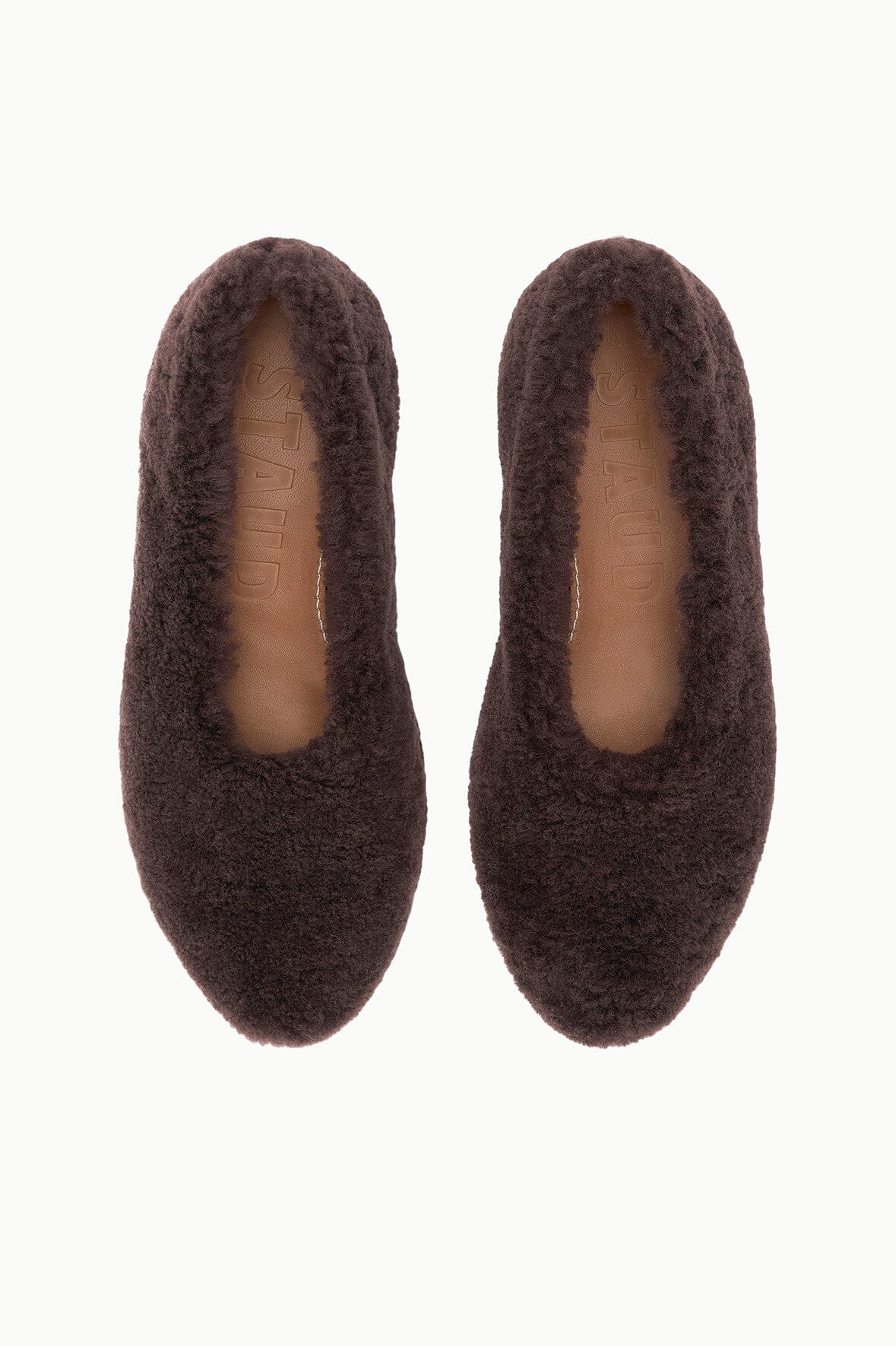 Image ALBA BALLET FLAT | ESPRESSO SHEARLING 7 of 7 and Clicking this image will trigger a zoom pop-up