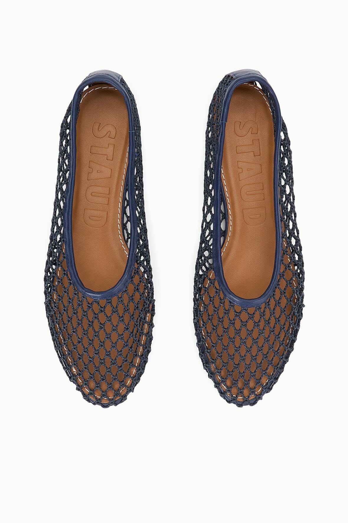 Image ALBA BALLET FLAT | NAVY NETTING 7 of 7 and Clicking this image will trigger a zoom pop-up