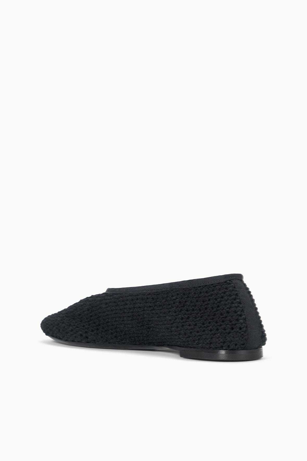 Image ALBA BALLET FLAT | BLACK CROCHET 5 of 7 and Clicking this image will trigger a zoom pop-up