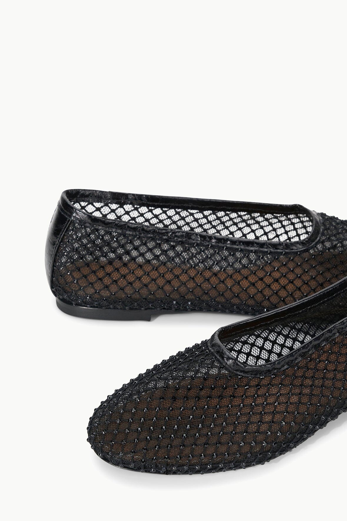 Image ALBA BALLET FLAT | BLACK CRYSTAL MESH 6 of 7 and Clicking this image will trigger a zoom pop-up