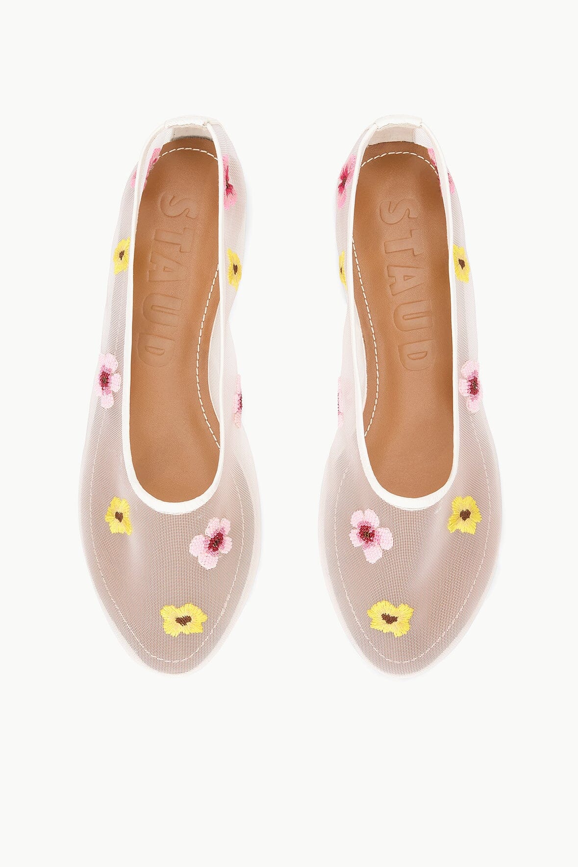 Image ALBA BALLET FLAT | BLOSSOM FLORAL MESH 8 of 8 and Clicking this image will trigger a zoom pop-up