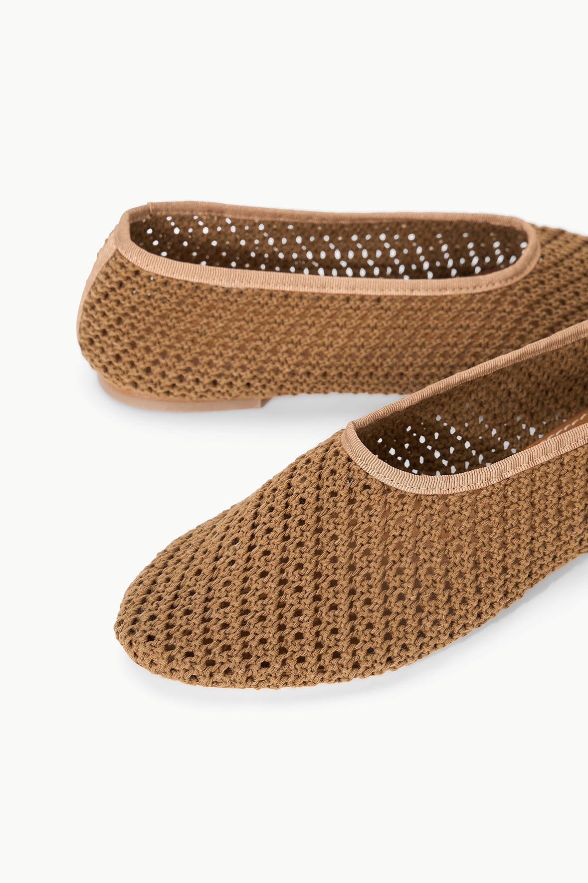 Image ALBA BALLET FLAT | CAMEL CROCHET 6 of 7 and Clicking this image will trigger a zoom pop-up