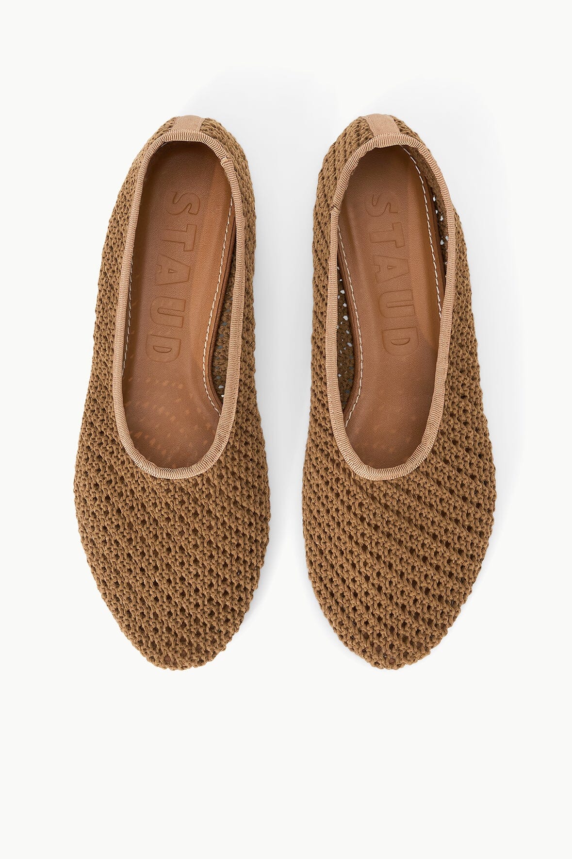 Image ALBA BALLET FLAT | CAMEL CROCHET 7 of 7 and Clicking this image will trigger a zoom pop-up