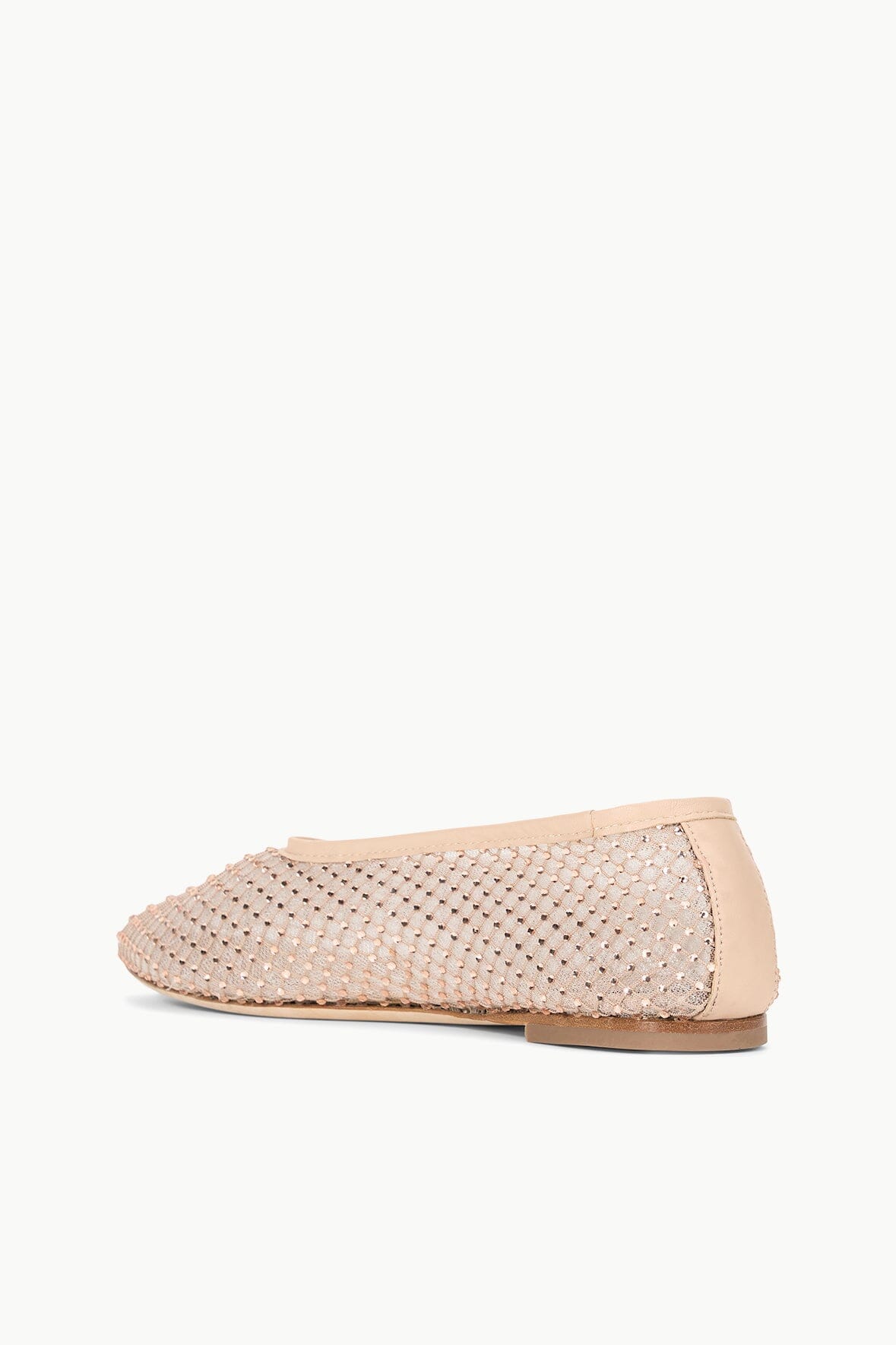 Image ALBA BALLET FLAT | CHAMPAGNE CRYSTAL MESH 5 of 7 and Clicking this image will trigger a zoom pop-up