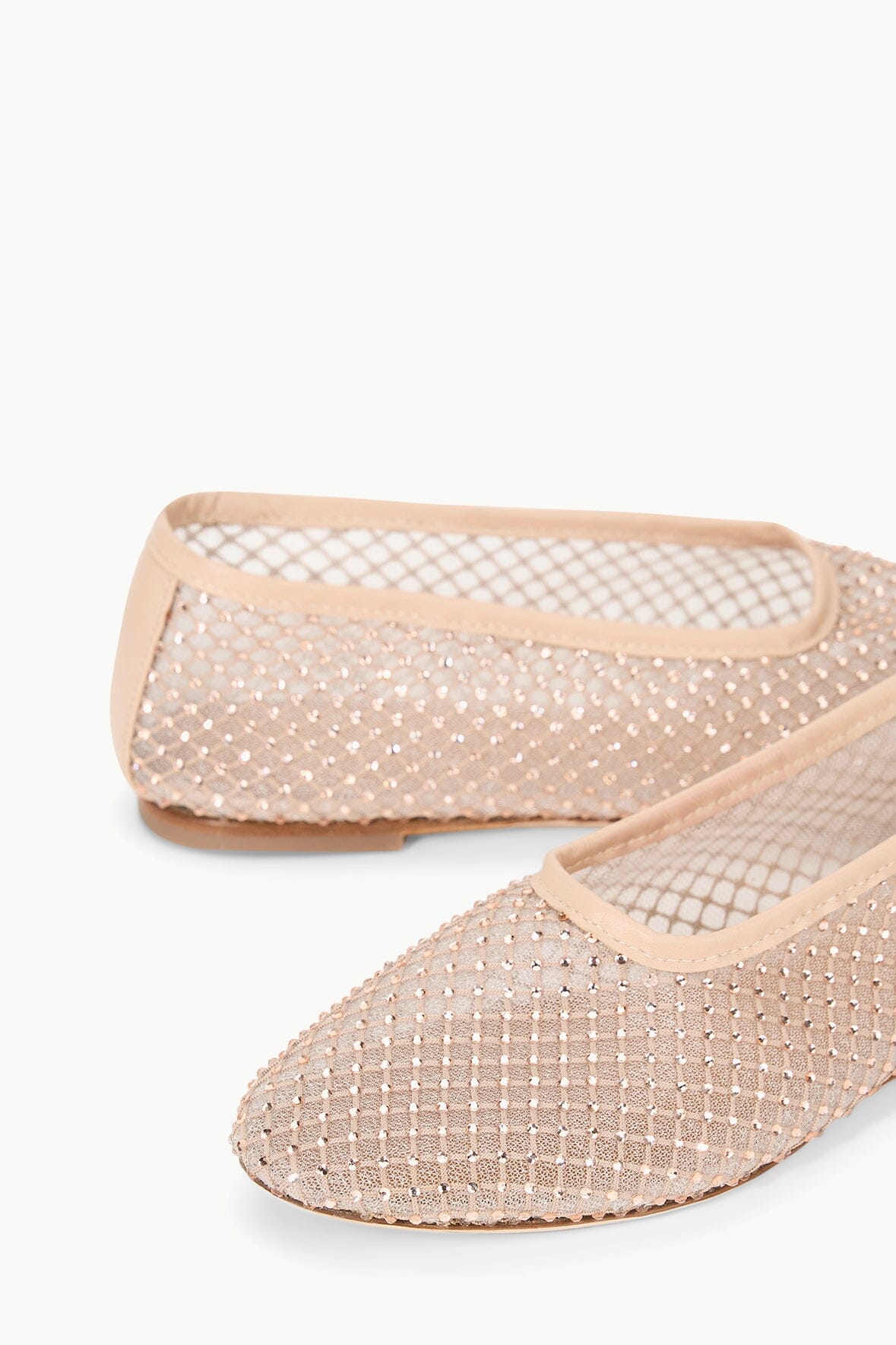 Image ALBA BALLET FLAT | CHAMPAGNE CRYSTAL MESH 6 of 7 and Clicking this image will trigger a zoom pop-up