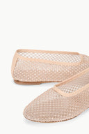 Image ALBA BALLET FLAT | CHAMPAGNE CRYSTAL MESH 6 of 7