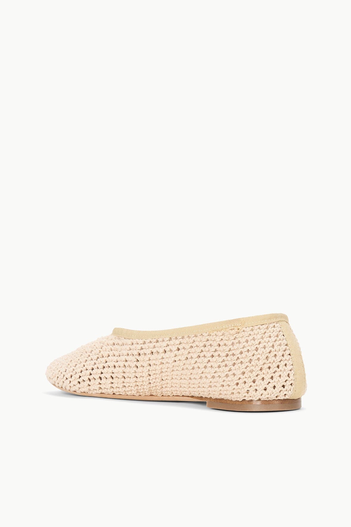 Image ALBA BALLET FLAT | CREAM CROCHET 5 of 7 and Clicking this image will trigger a zoom pop-up