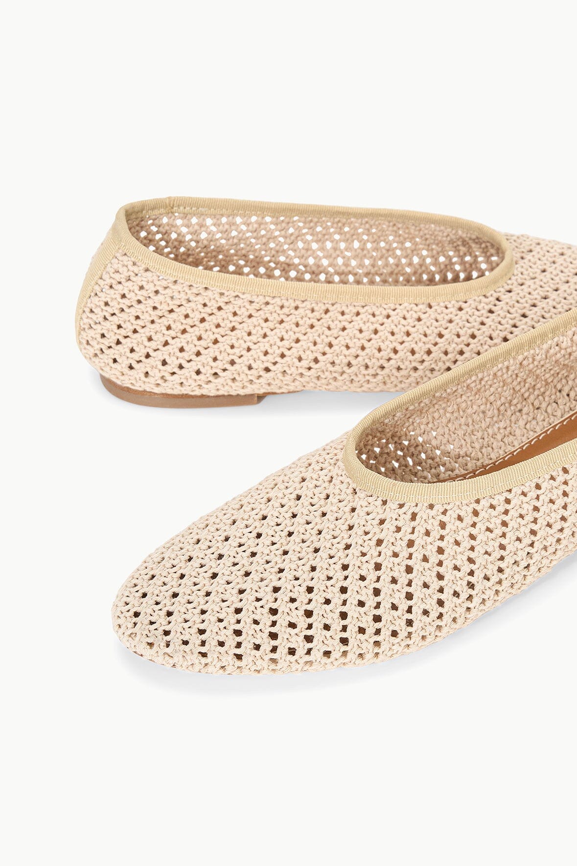 Image ALBA BALLET FLAT | CREAM CROCHET 7 of 7 and Clicking this image will trigger a zoom pop-up