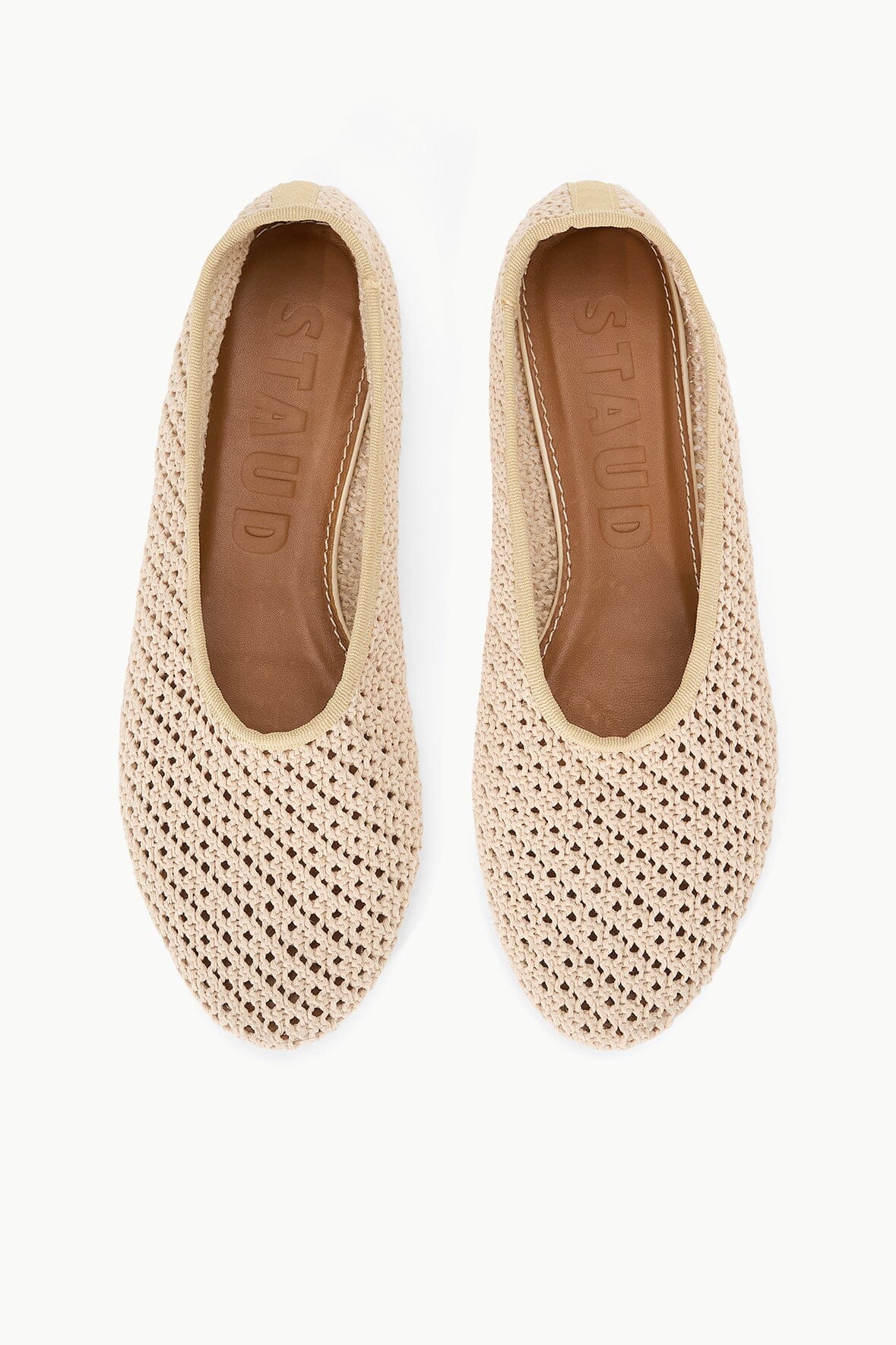 Image ALBA BALLET FLAT | CREAM CROCHET 6 of 7 and Clicking this image will trigger a zoom pop-up