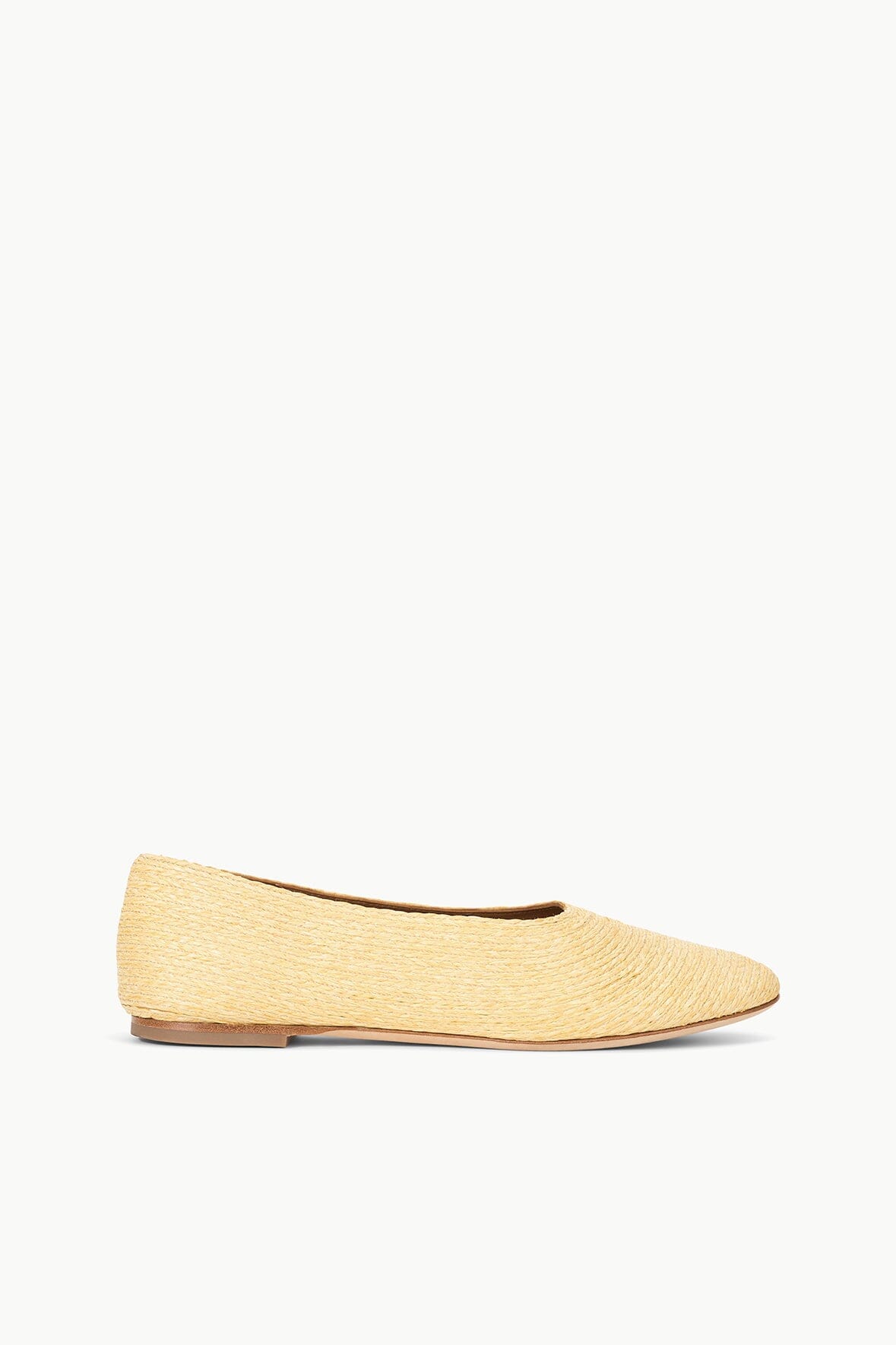 Image ALBA BALLET FLAT | NATURAL RAFFIA 1 of 6 and Clicking this image will trigger a zoom pop-up