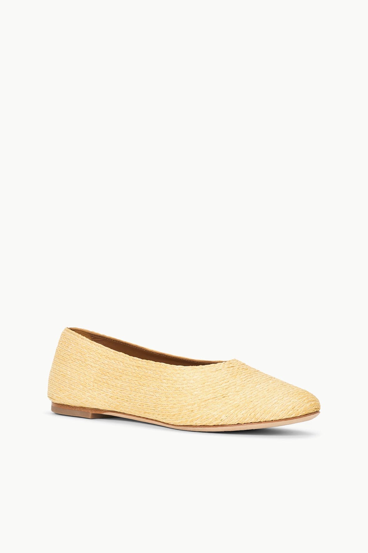 Image ALBA BALLET FLAT | NATURAL RAFFIA 2 of 6 and Clicking this image will trigger a zoom pop-up