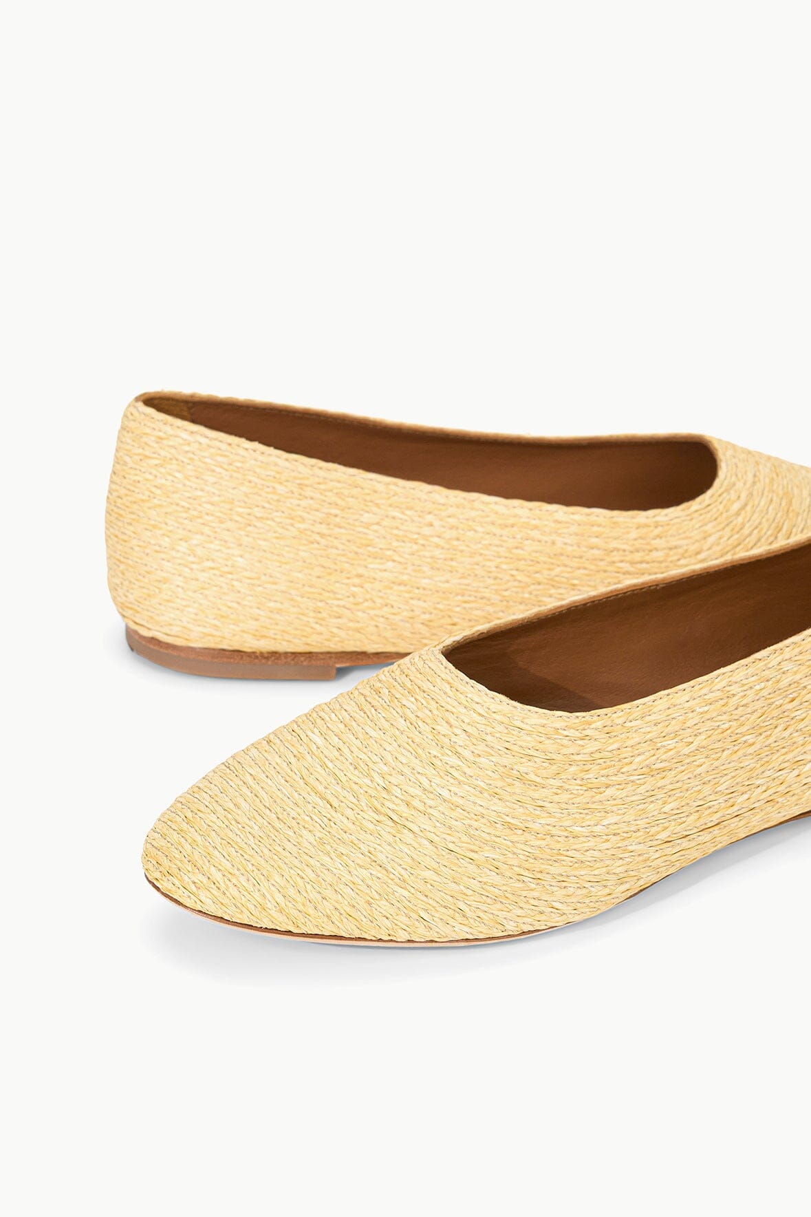 Image ALBA BALLET FLAT | NATURAL RAFFIA 5 of 6 and Clicking this image will trigger a zoom pop-up