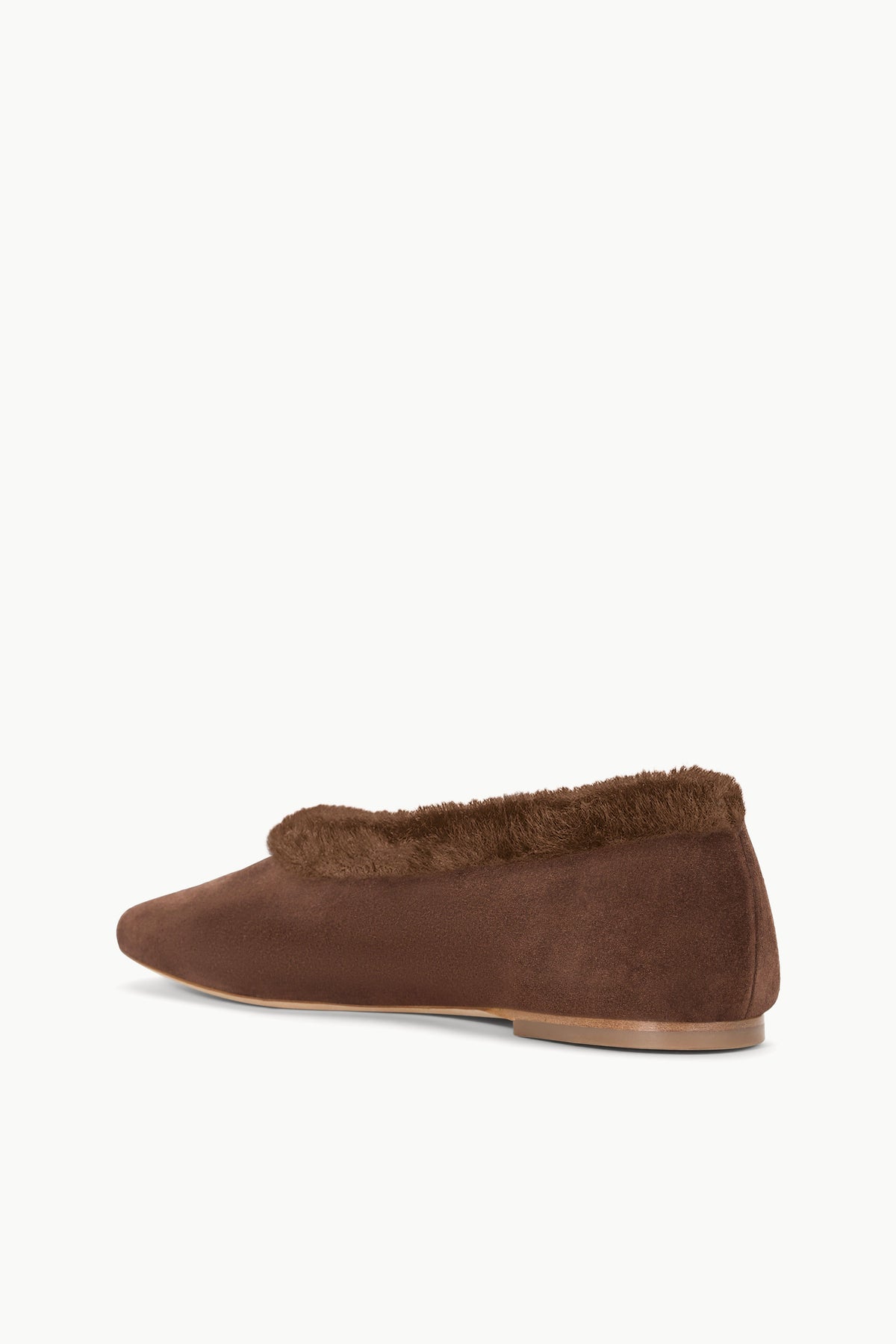 Image ALBA FAUX FUR TRIM BALLET FLAT | MAHOGANY 5 of 5 and Clicking this image will trigger a zoom pop-up