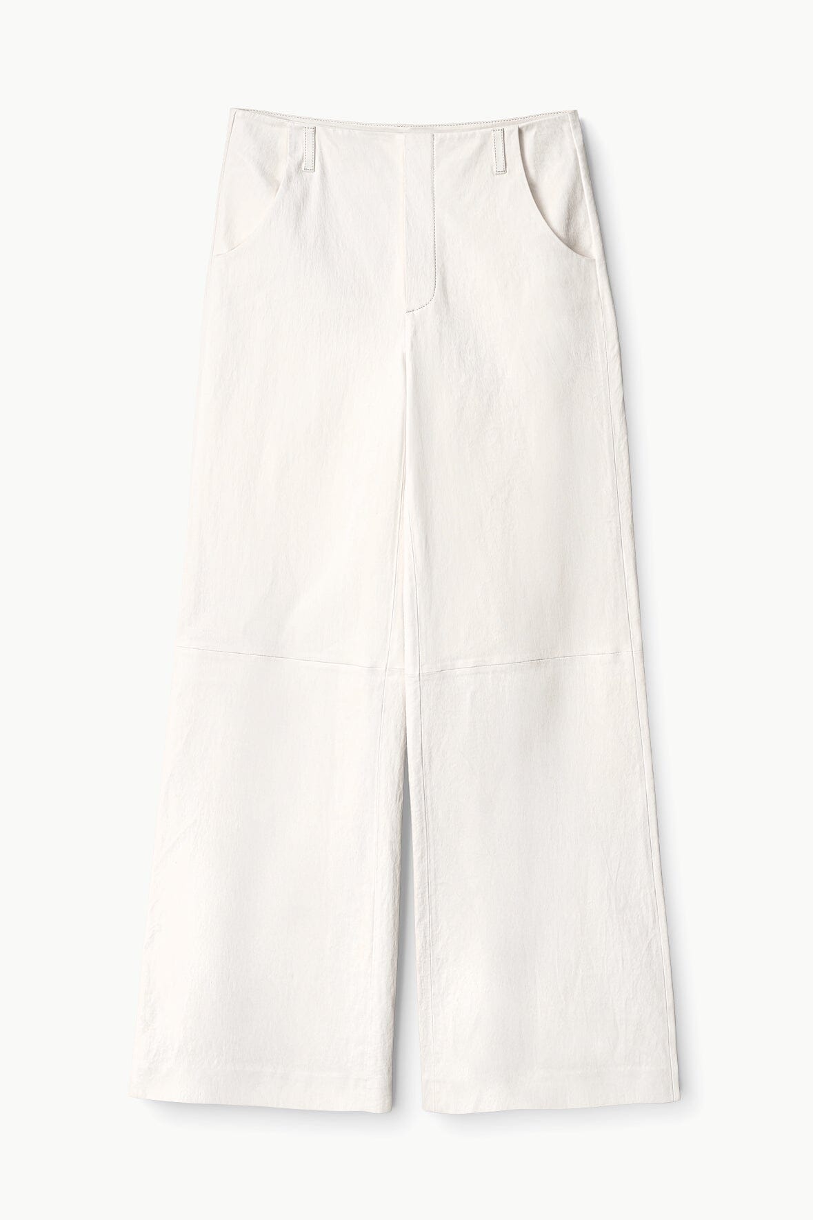 Image ALINE LEATHER PANTS | IVORY 7 of 7 and Clicking this image will trigger a zoom pop-up