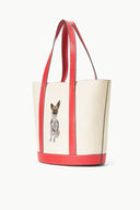 Image CUSTOM ALLORA TOTE | CREAM RED ROSE 2 of 4