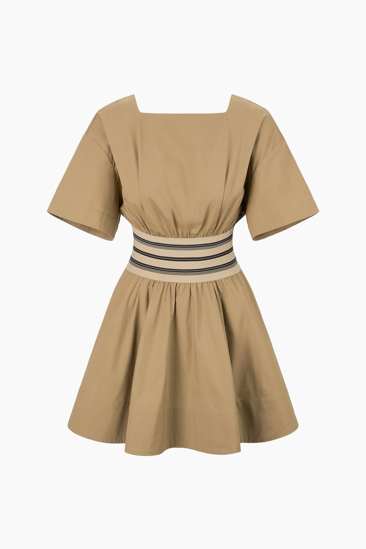 Image AMY MINI DRESS | TAUPE 6 of 6 and Clicking this image will trigger a zoom pop-up