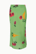 Image ANGELA SILK SKIRT | FARMERS MARKET LEAF 6 of 6