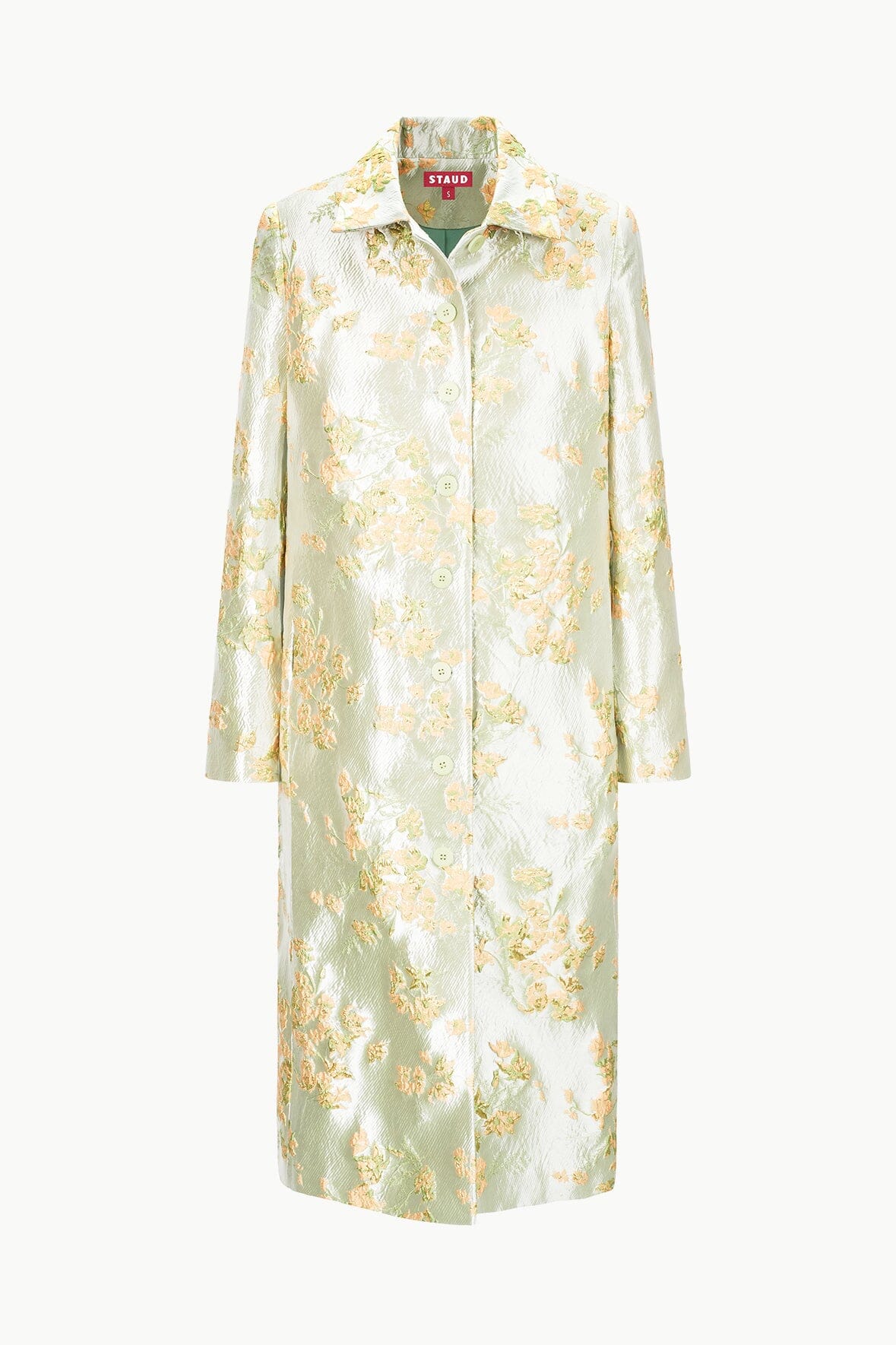 Image ANTOINETTE COAT | METALLIC BLOOM 8 of 8 and Clicking this image will trigger a zoom pop-up