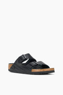 Image BIRKENSTOCK ARIZONA WOVEN EMBOSSED SANDAL | BLACK 3 of 7