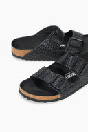 Image BIRKENSTOCK ARIZONA WOVEN EMBOSSED SANDAL | BLACK 6 of 7