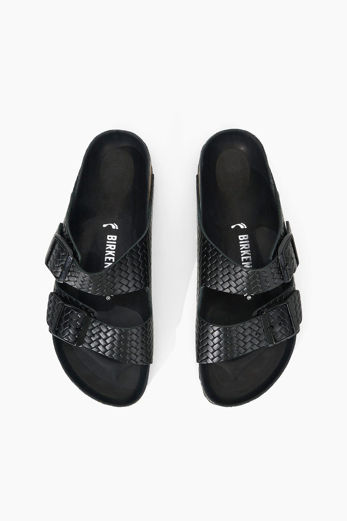 Image BIRKENSTOCK ARIZONA WOVEN EMBOSSED SANDAL | BLACK 7 of 7 and Clicking this image will trigger a zoom pop-up