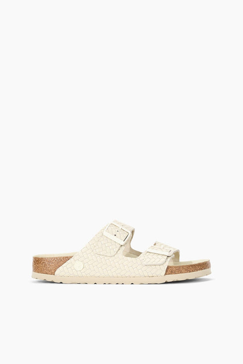 Go to BIRKENSTOCK ARIZONA WOVEN EMBOSSED SANDAL ECRU view 1