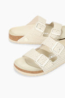 Image BIRKENSTOCK ARIZONA WOVEN EMBOSSED SANDAL | ECRU 6 of 7