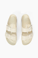 Image BIRKENSTOCK ARIZONA WOVEN EMBOSSED SANDAL | ECRU 7 of 7