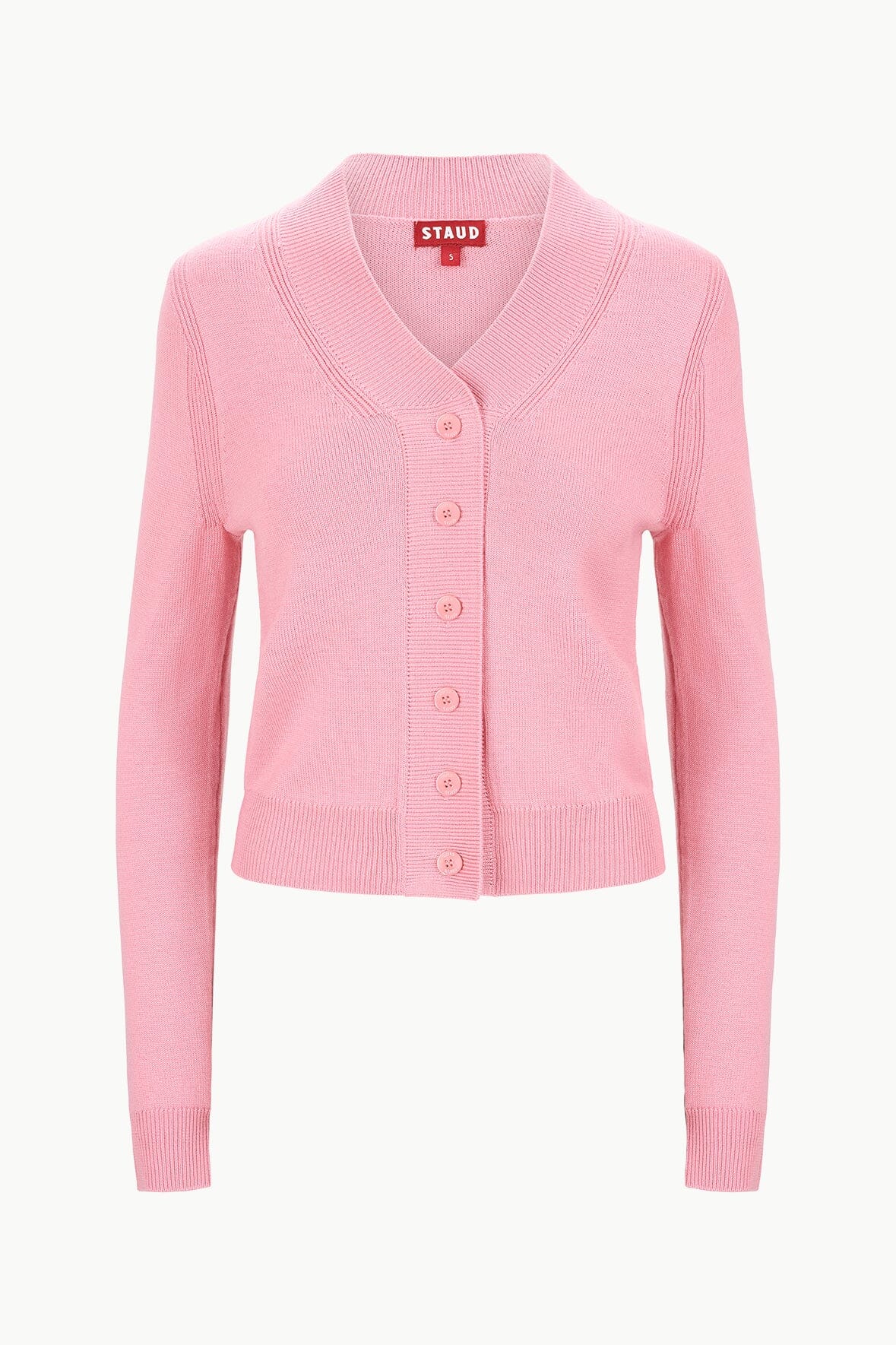 Image BAXTER CARDIGAN | DAMASK PINK 5 of 5 and Clicking this image will trigger a zoom pop-up