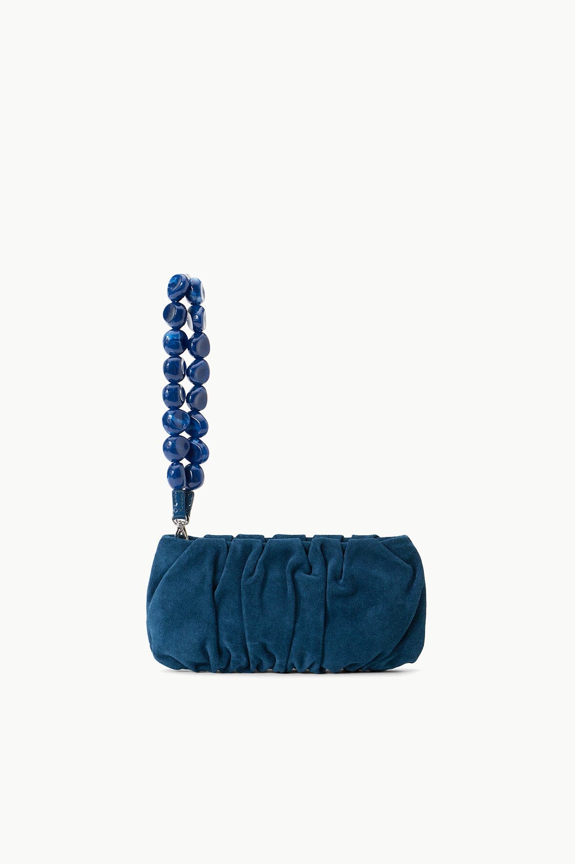 Bean Embellished Shoulder Bag in Blue - Staud