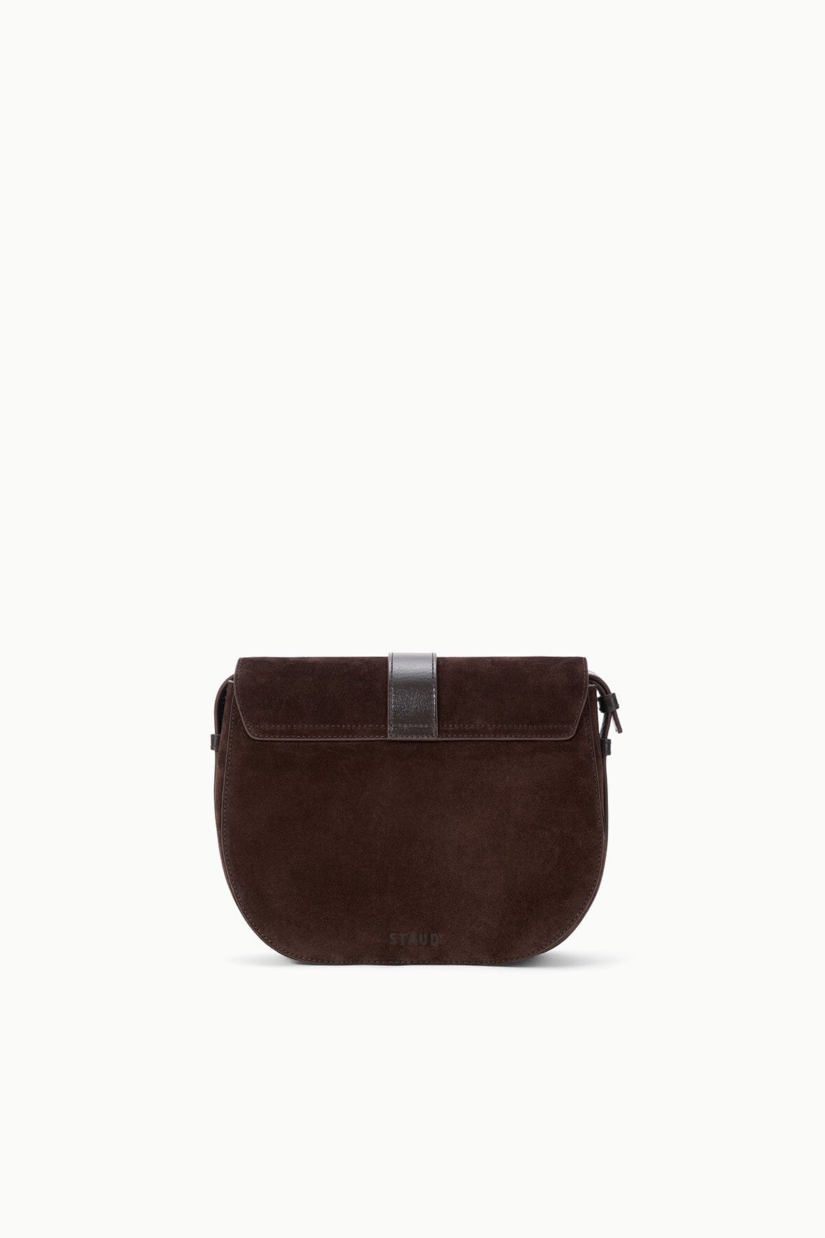 Image BELLA SADDLE BAG | ESPRESSO SUEDE 3 of 8 and Clicking this image will trigger a zoom pop-up