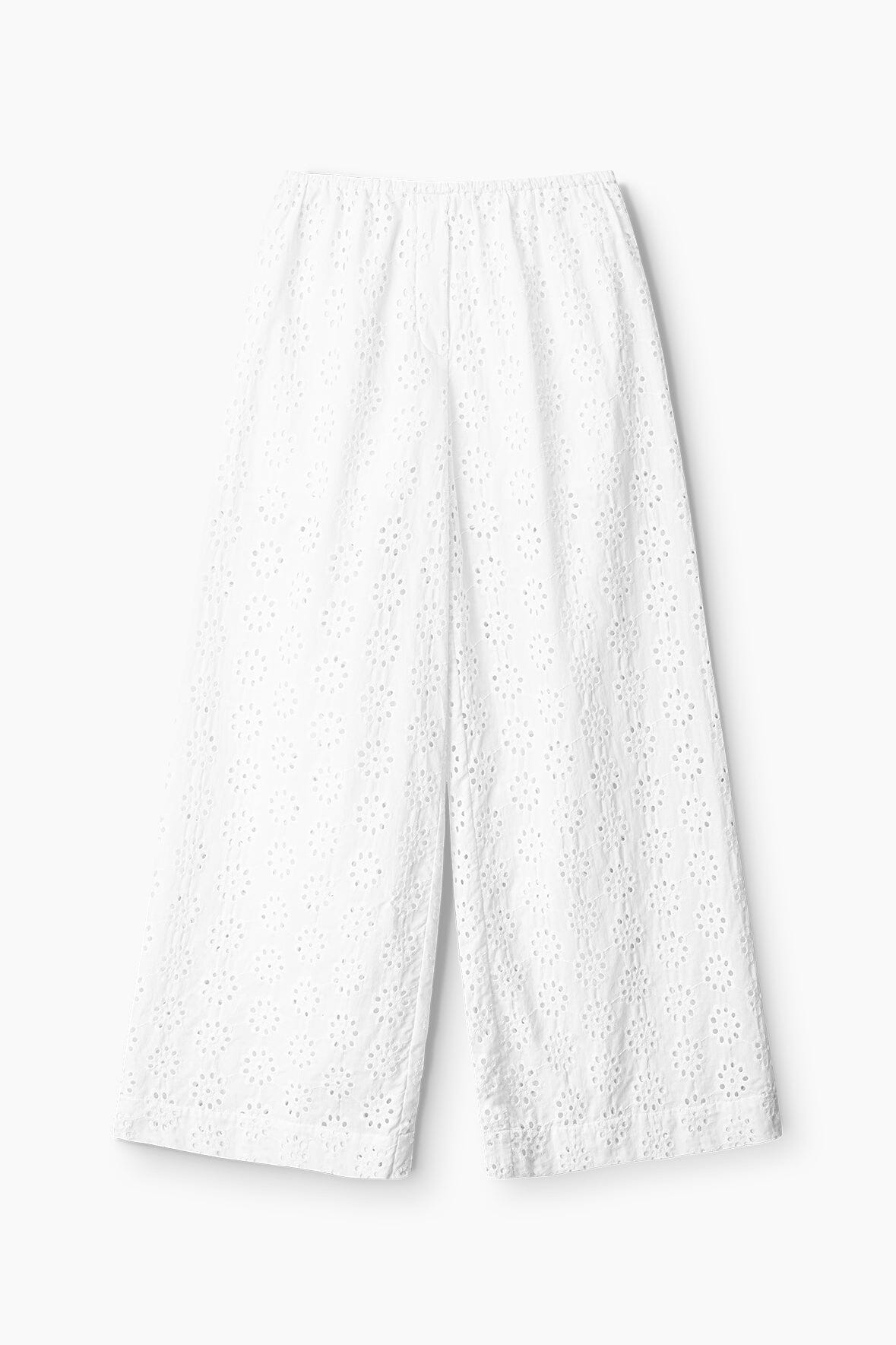 Image BONFIRE PANT | WHITE EYELET 6 of 6 and Clicking this image will trigger a zoom pop-up