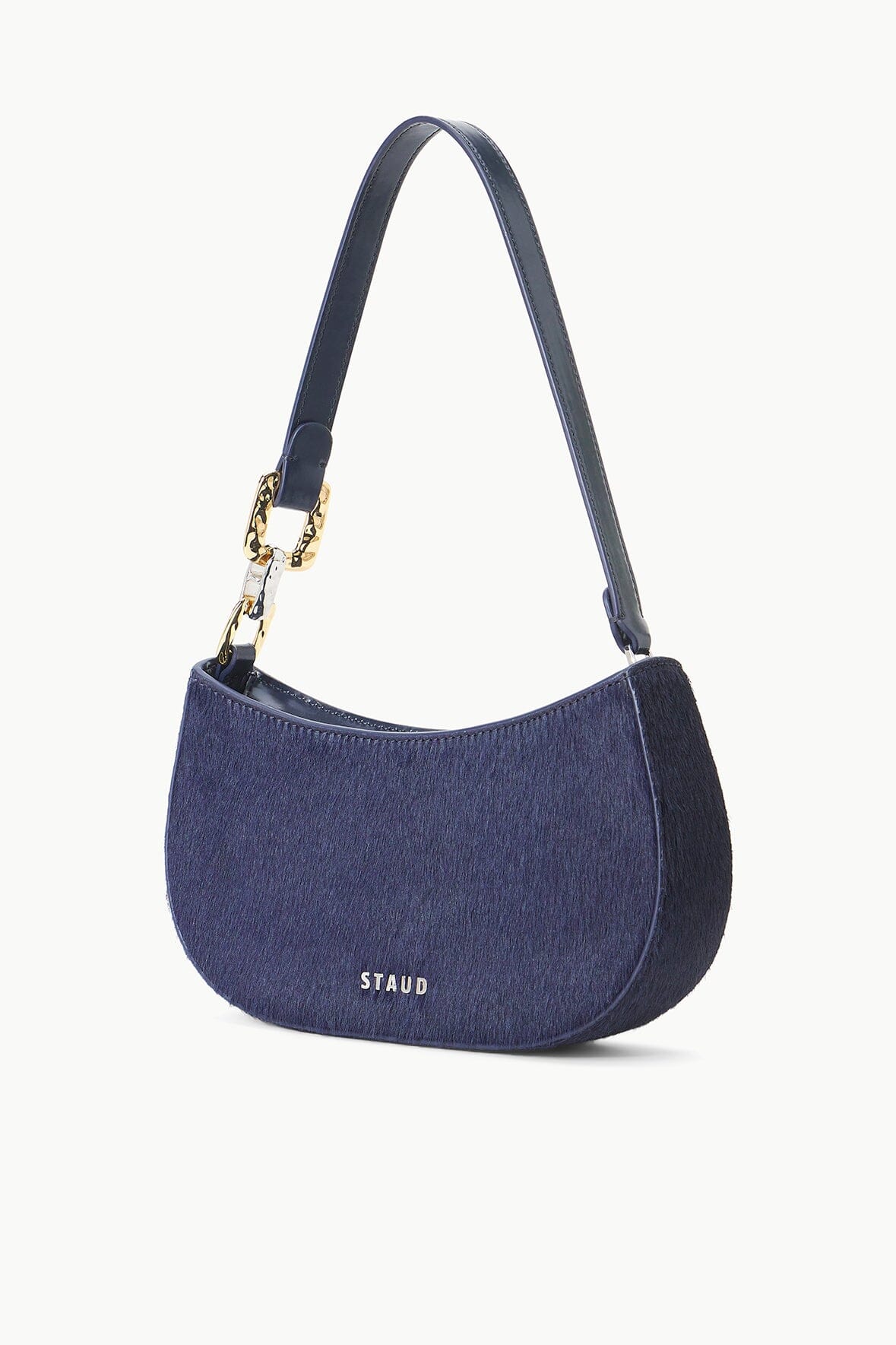 BRADY SHOULDER BAG | NAVY HAIRCALF