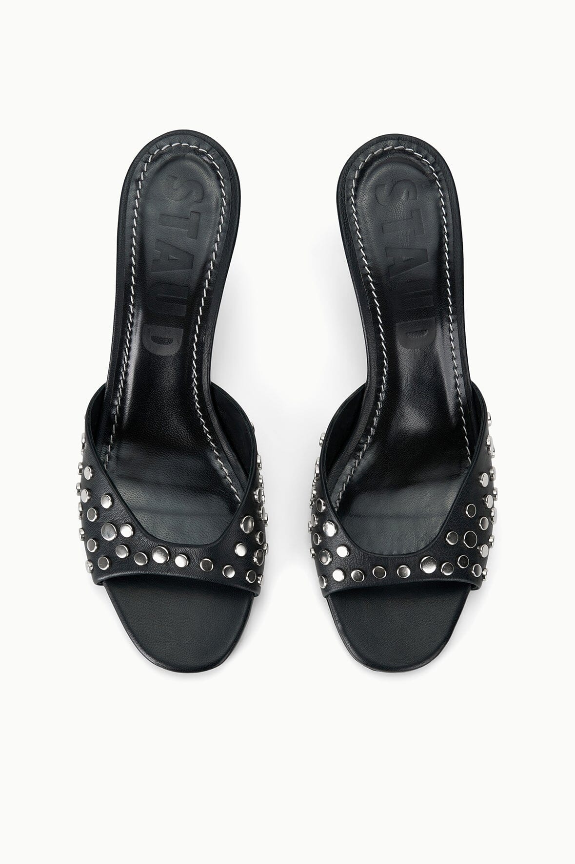 【関税込み】Staud ブラック Brigitte ミュール BRIGITTE MULE BLACK WOVEN
