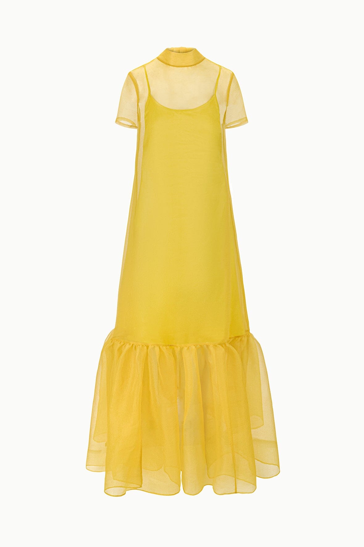 Image CALLUNA DRESS | CHARTREUSE 6 of 6 and Clicking this image will trigger a zoom pop-up