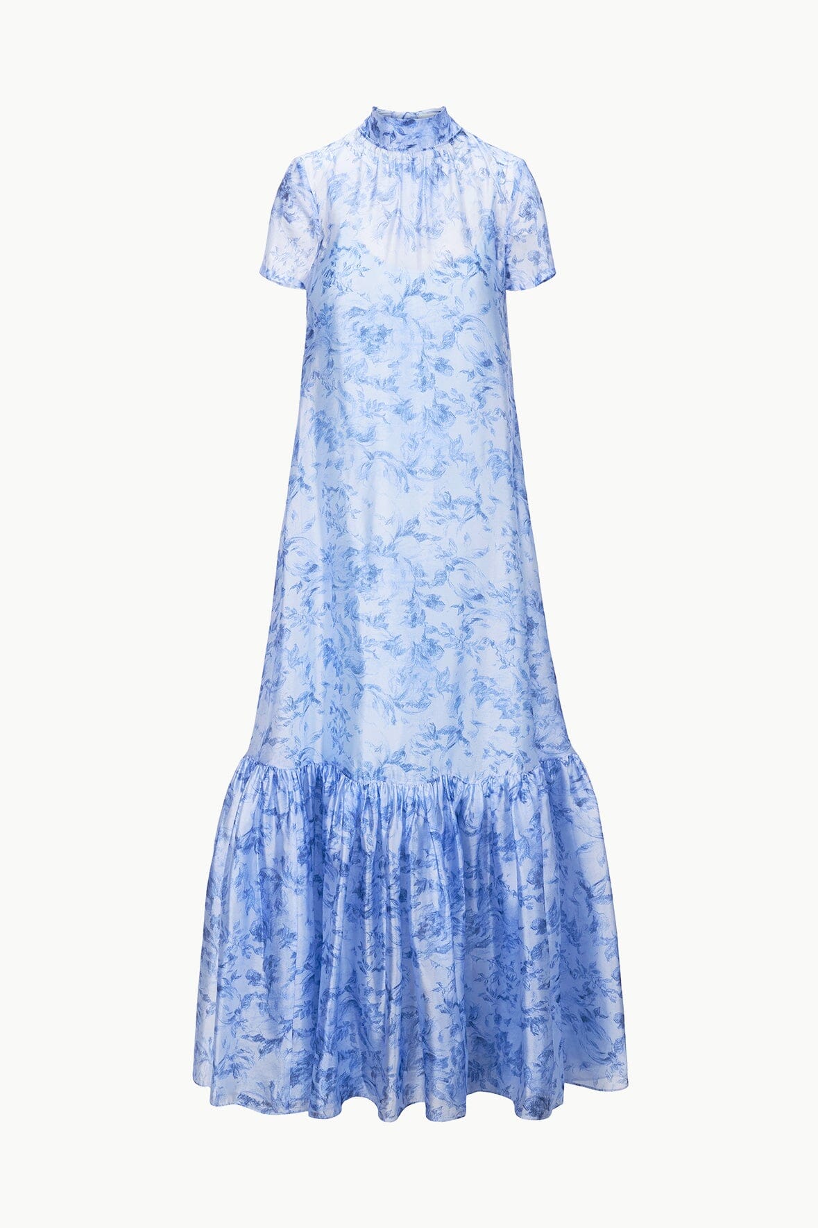 Image CALLUNA DRESS | PERIWINKLE SKETCHBOOK FLORAL 5 of 5 and Clicking this image will trigger a zoom pop-up