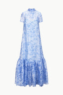 Image CALLUNA DRESS | PERIWINKLE SKETCHBOOK FLORAL 5 of 5