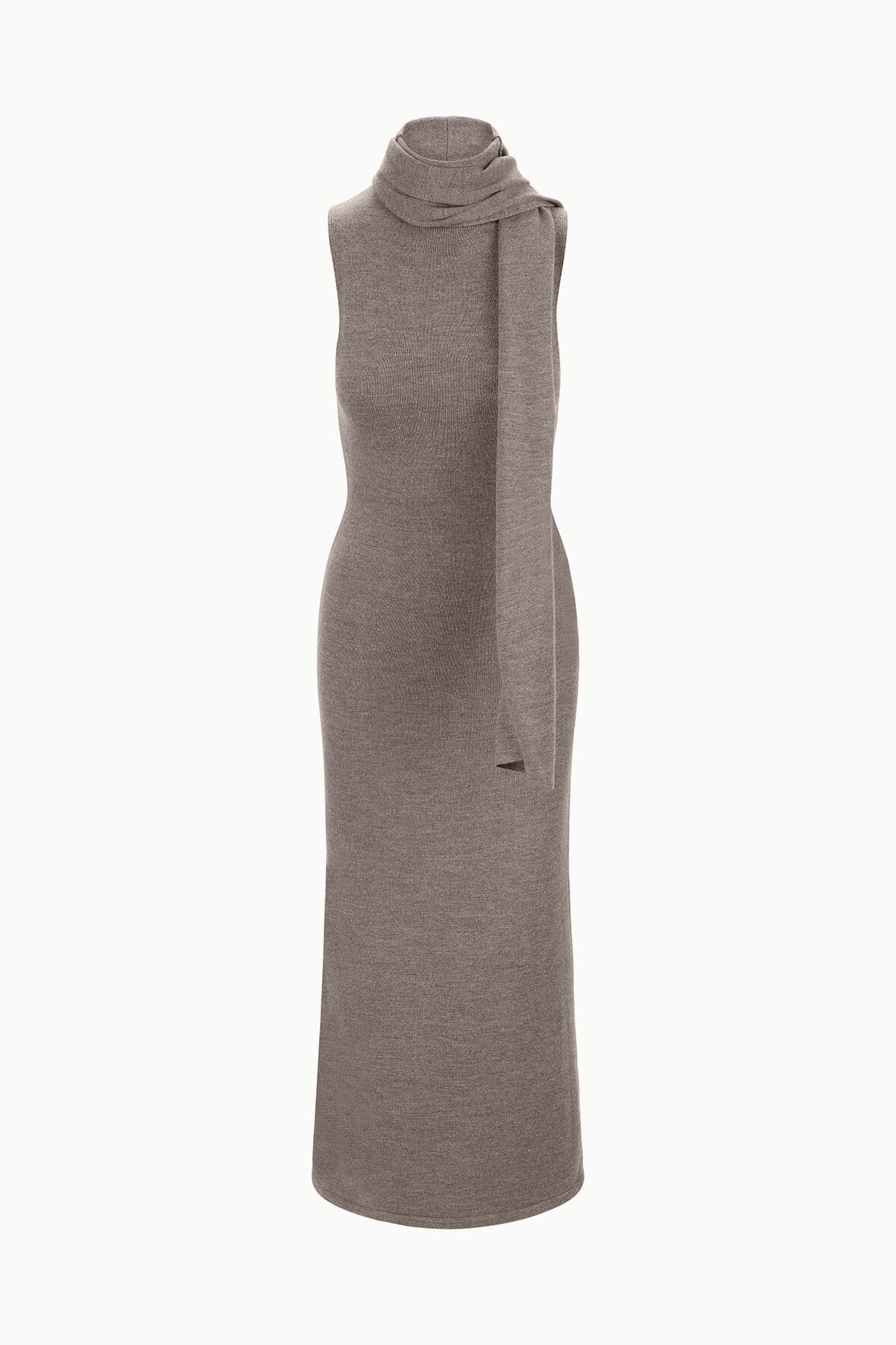 Image CANAL MIDI DRESS | TRUFFLE 8 of 8 and Clicking this image will trigger a zoom pop-up
